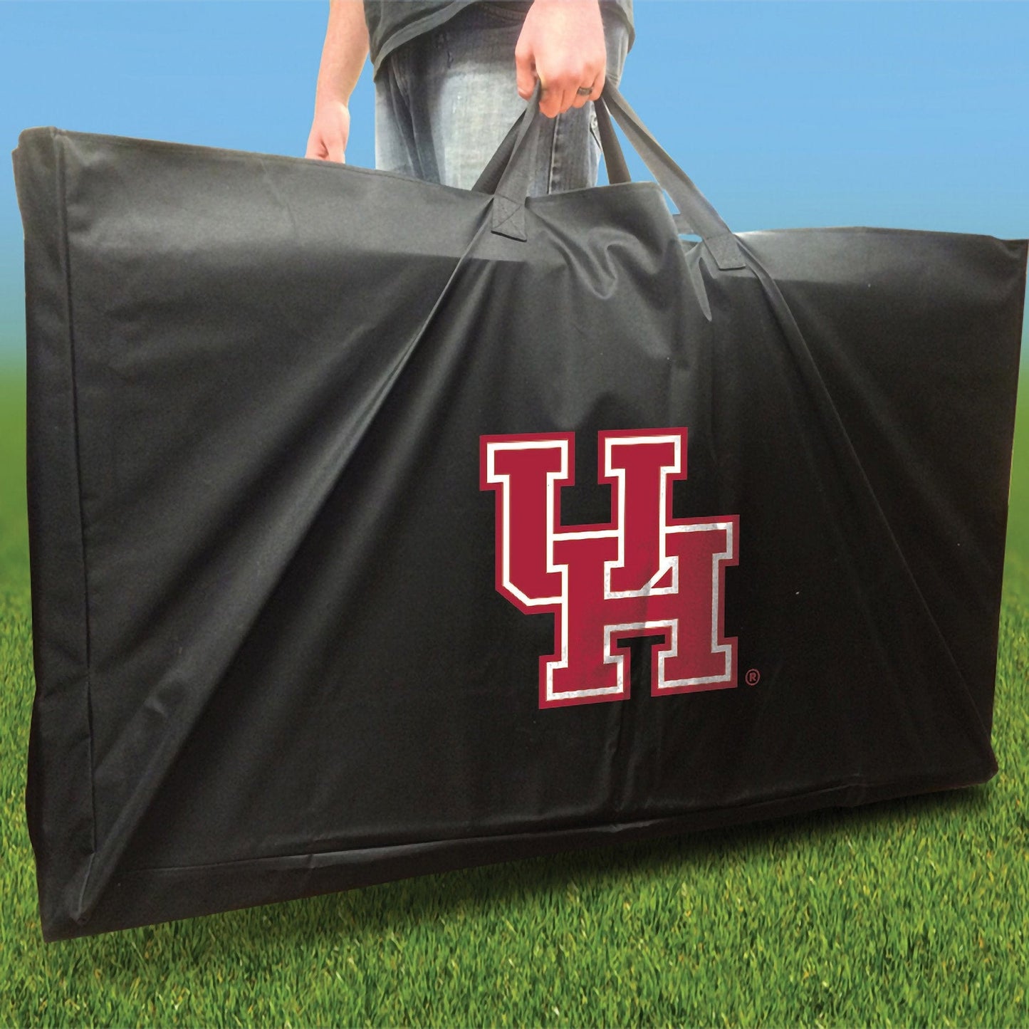 Houston Cougars Swoosh team logo carry case