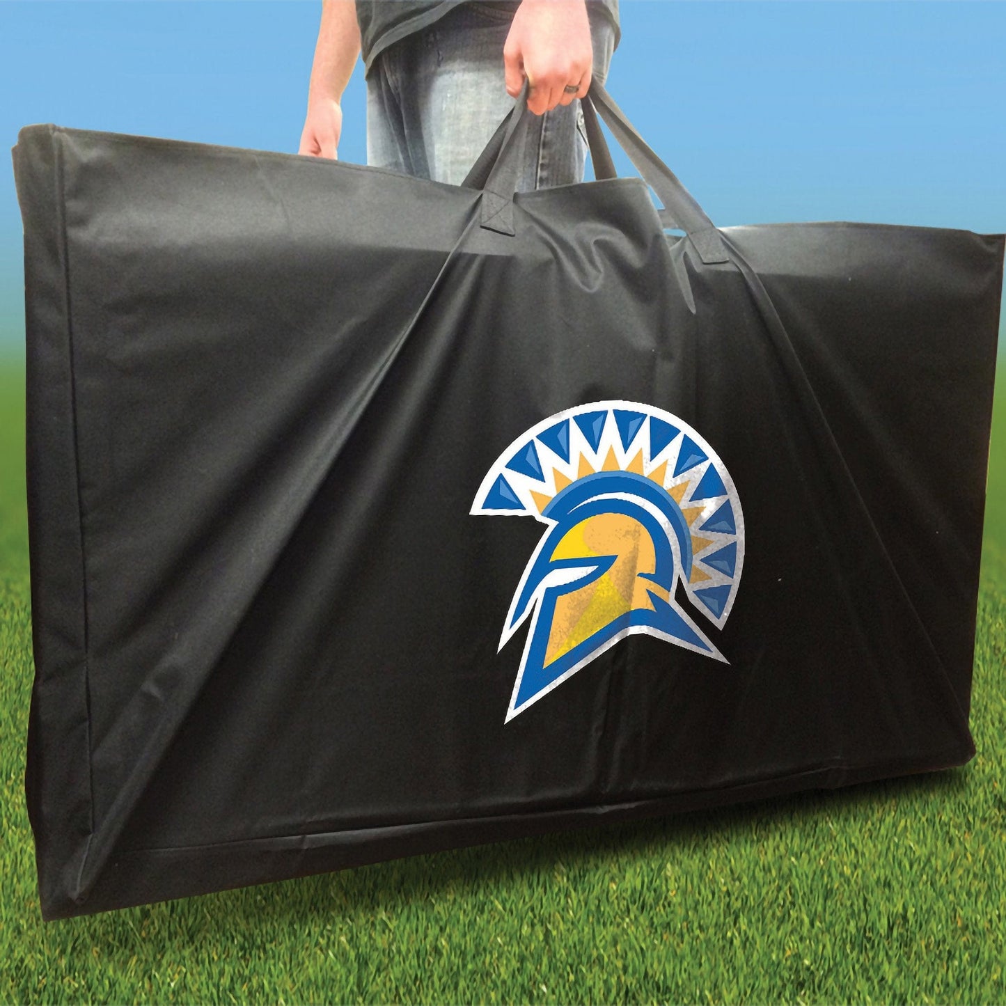 San Jose State Swoosh team logo carrying case