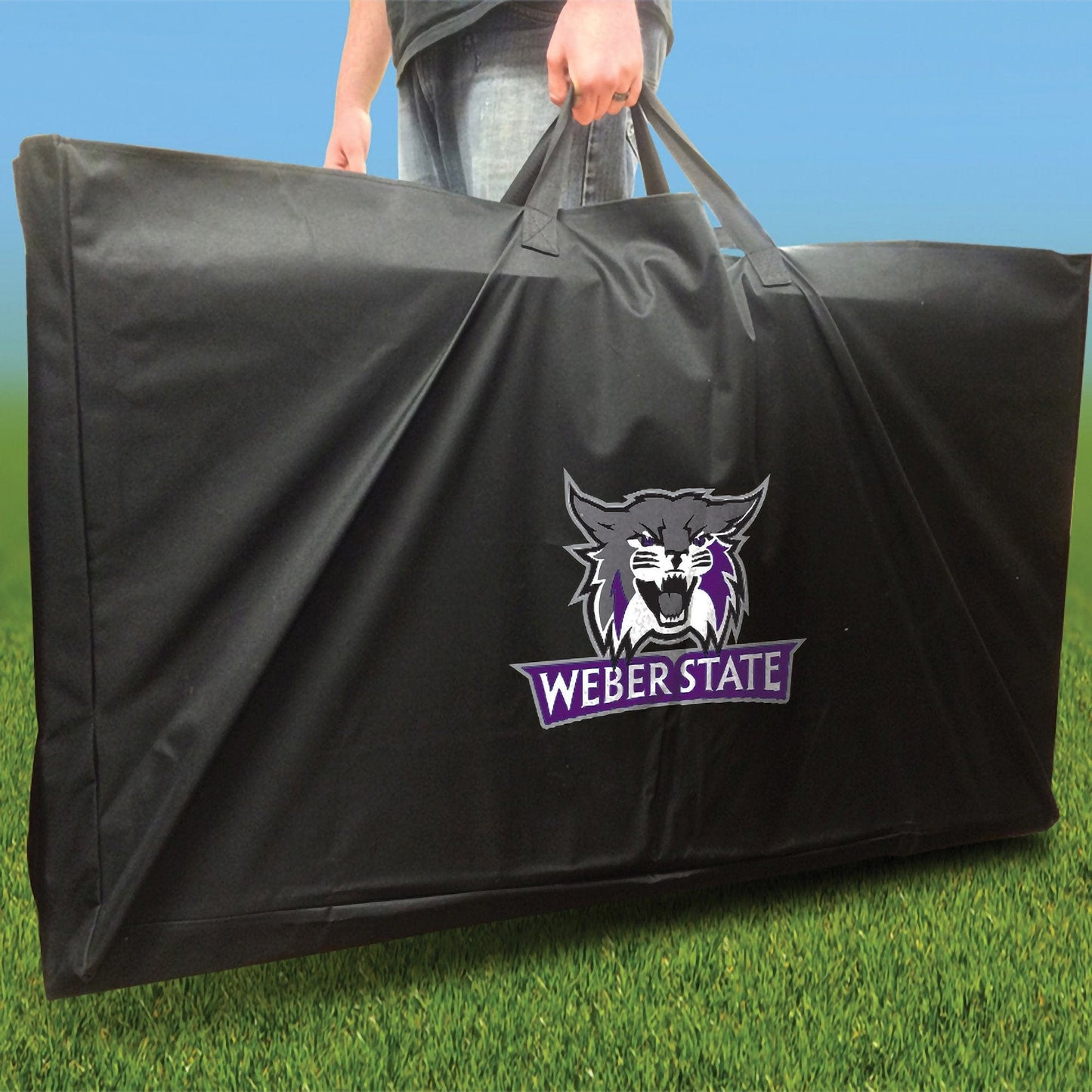 Weber State Smoke team logo carrying case