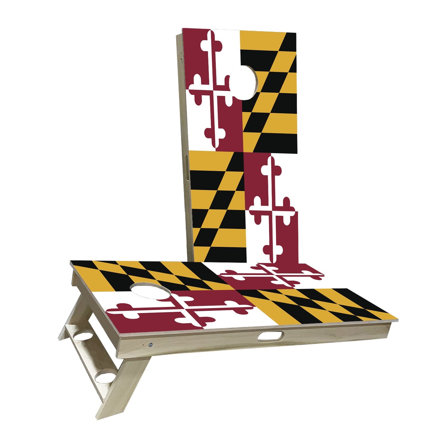 Maryland Flag Cornhole Boards