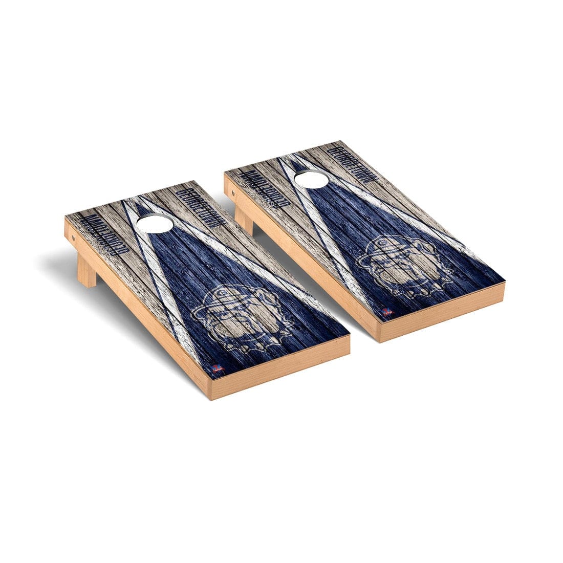 Georgetown Hoyas Cornhole Board Set - Triangle Weathered Version