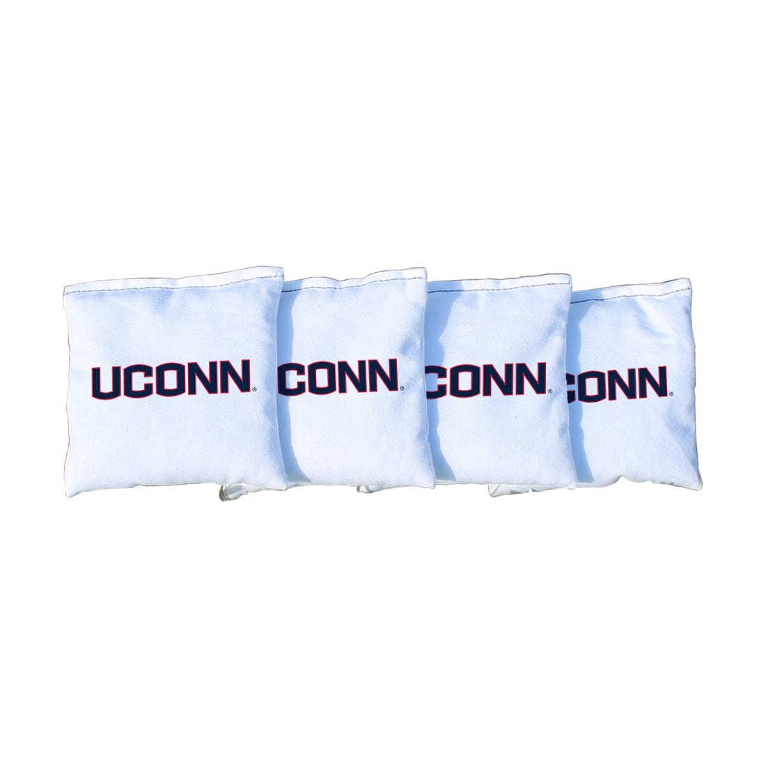 Connecticut UCONN Huskies White Cornhole Bags