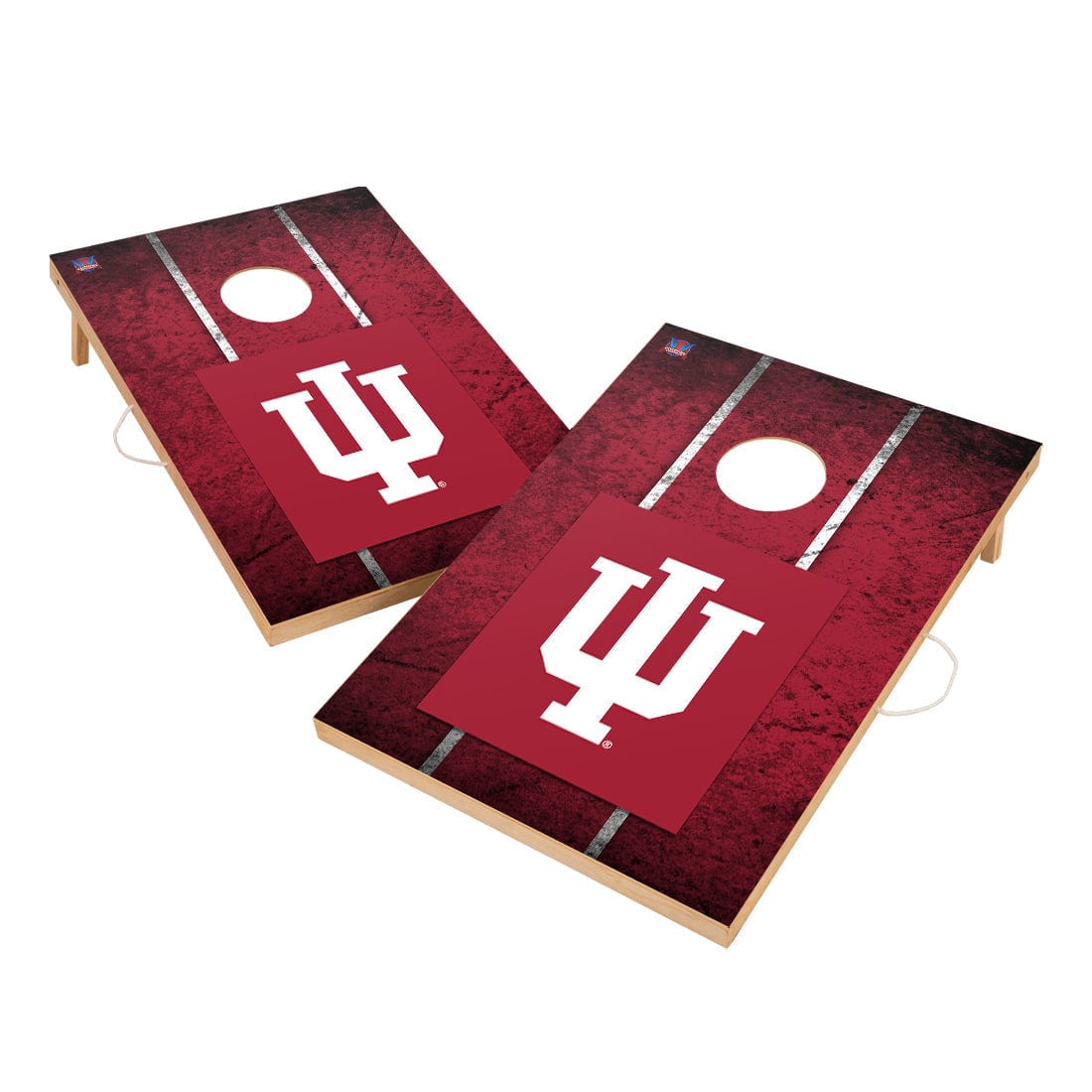 Vintage Indiana University Hoosiers Solid Wood 2x3 Cornhole Set