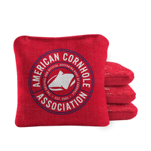 Official ACA Tournament Badge Synergy Pro Red Cornhole Bags
