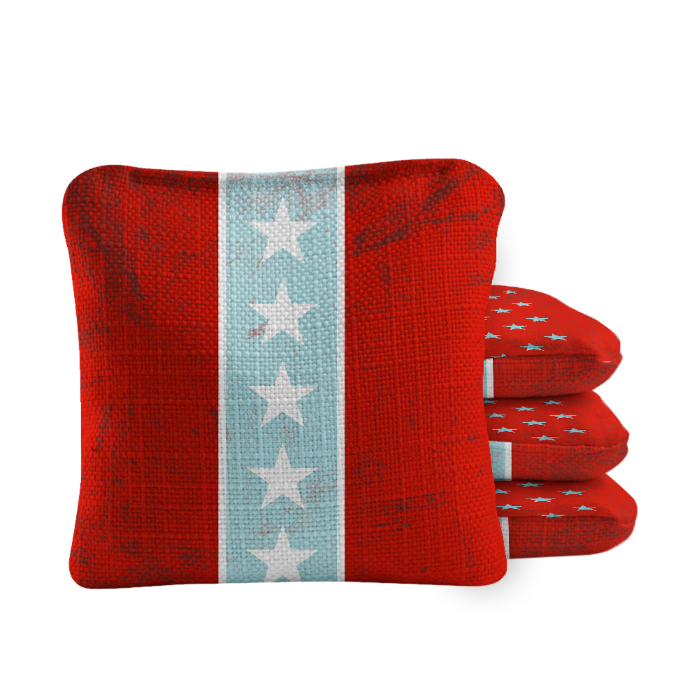 American Moto Synergy Pro Red Cornhole Bags