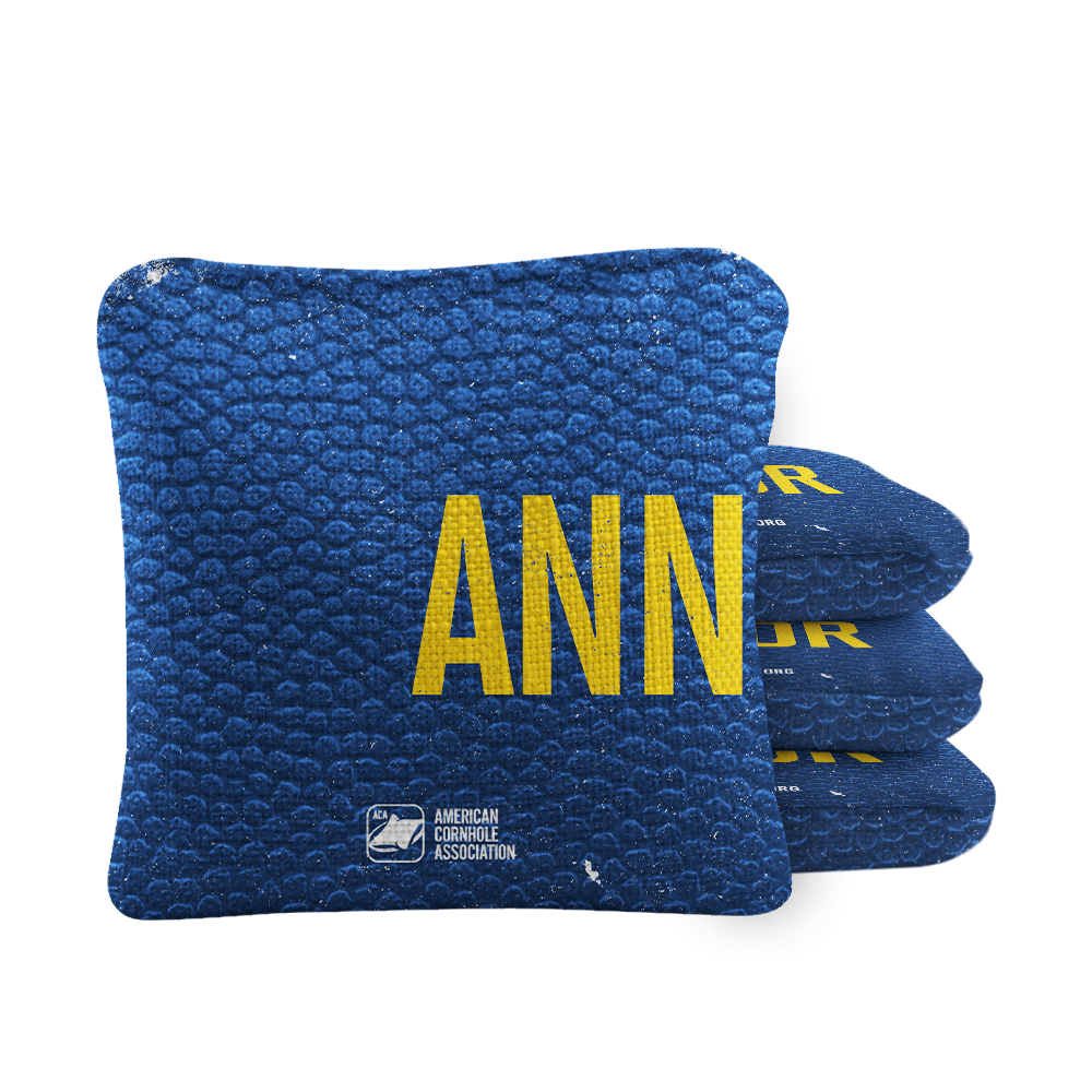 Gameday Ann Arbor Synergy Pro Blue Cornhole Bags