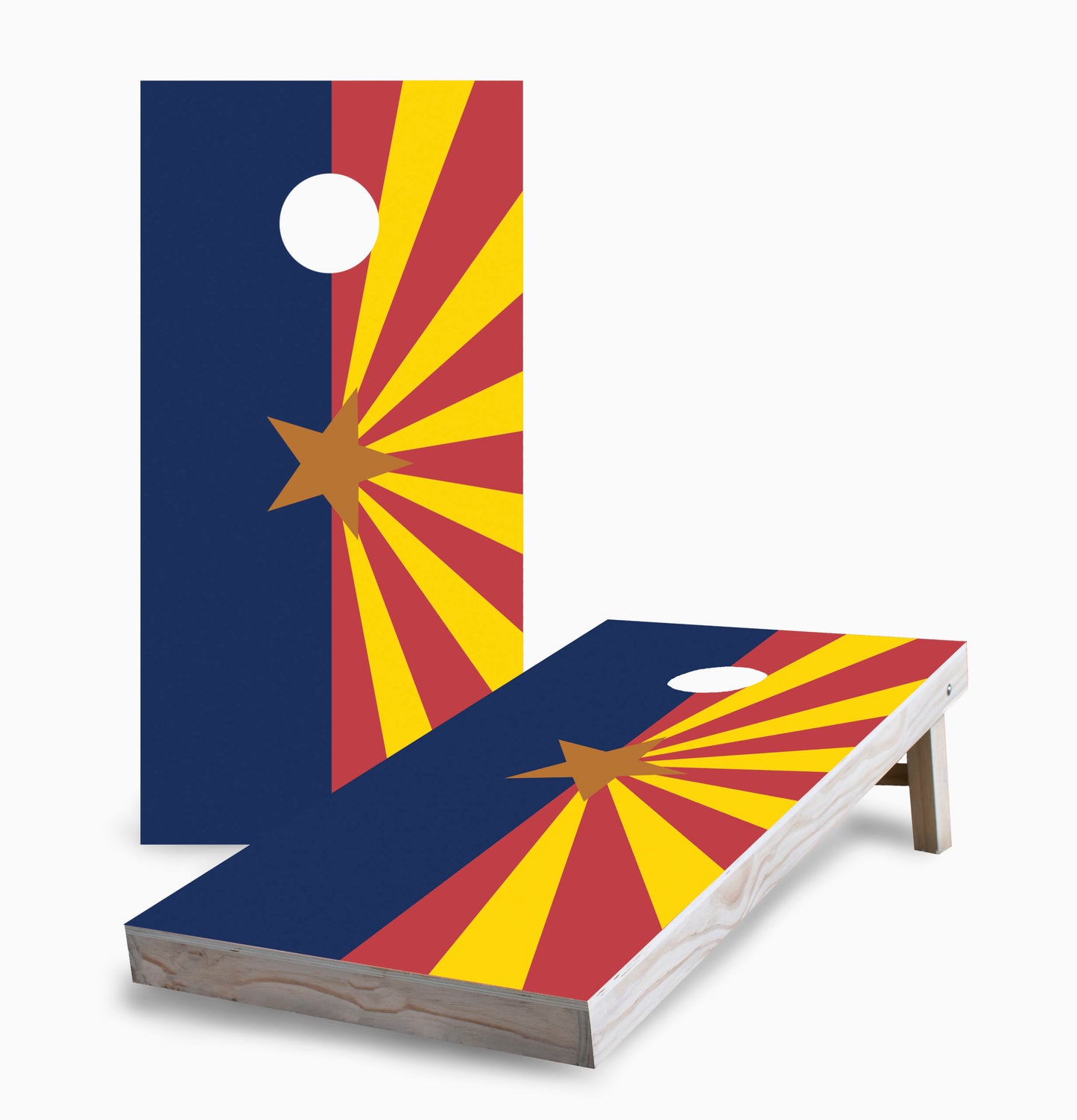 Arizona State Flag Cornhole Boards