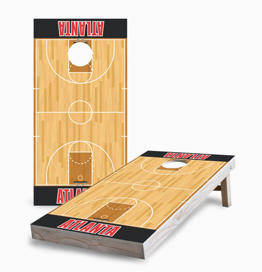 Atlanta Basketball Cornhole Boards