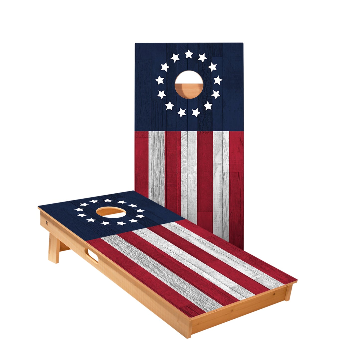 Betsy Ross Flag Cornhole Boards