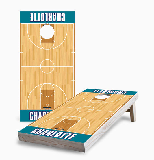 Charlotte Basketball Cornhole Boards