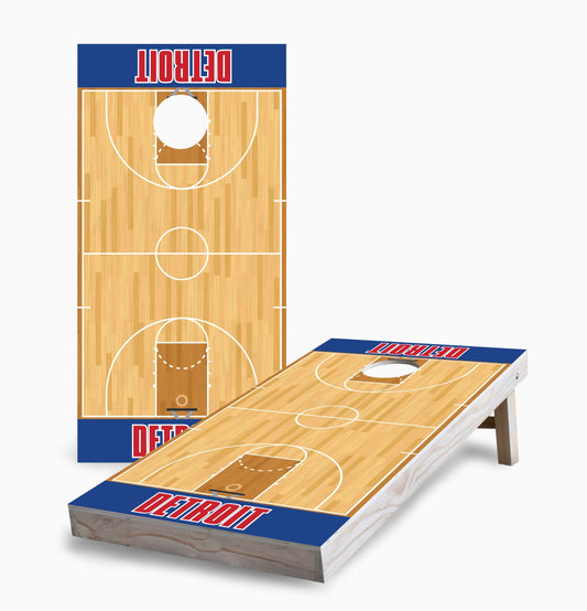 Detroit Basketball Cornhole Boards