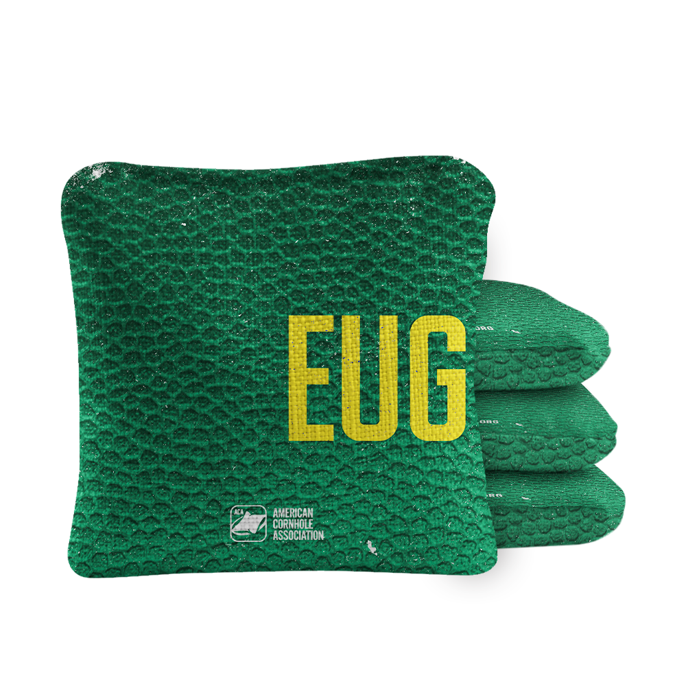 Gameday Eugene Synergy Pro Green Cornhole Bags