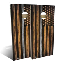 Charred Corrections USA Gray Line Weatherproof Cornhole Boards
