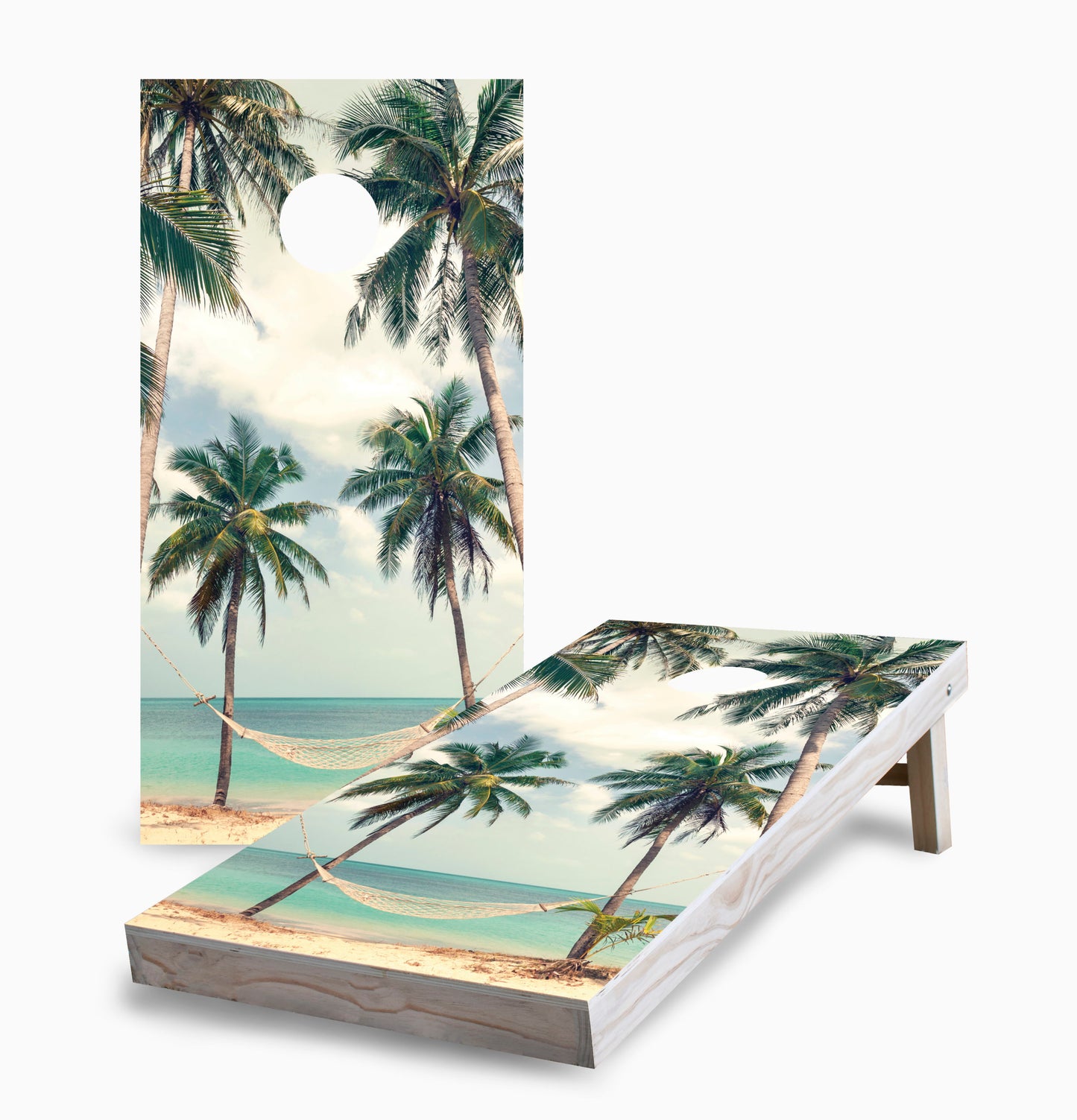 Hammock on the Beach Cornhole Boards