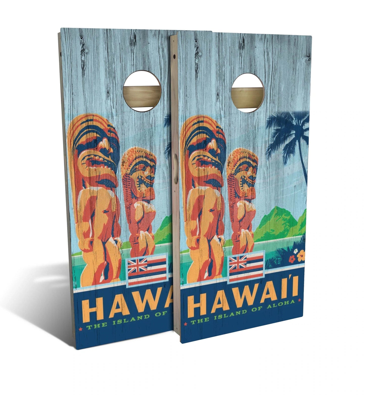 Hawaii State Pride Cornhole Boards