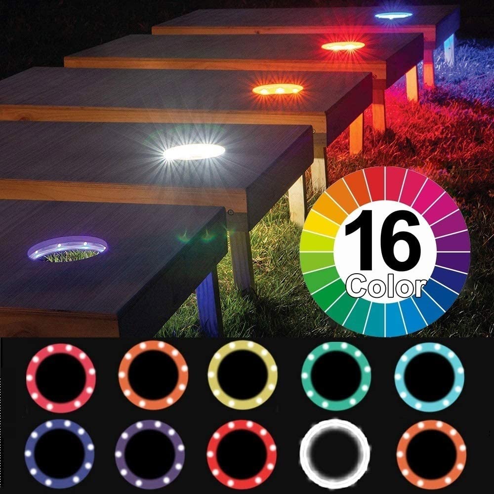 cornhole hole lights