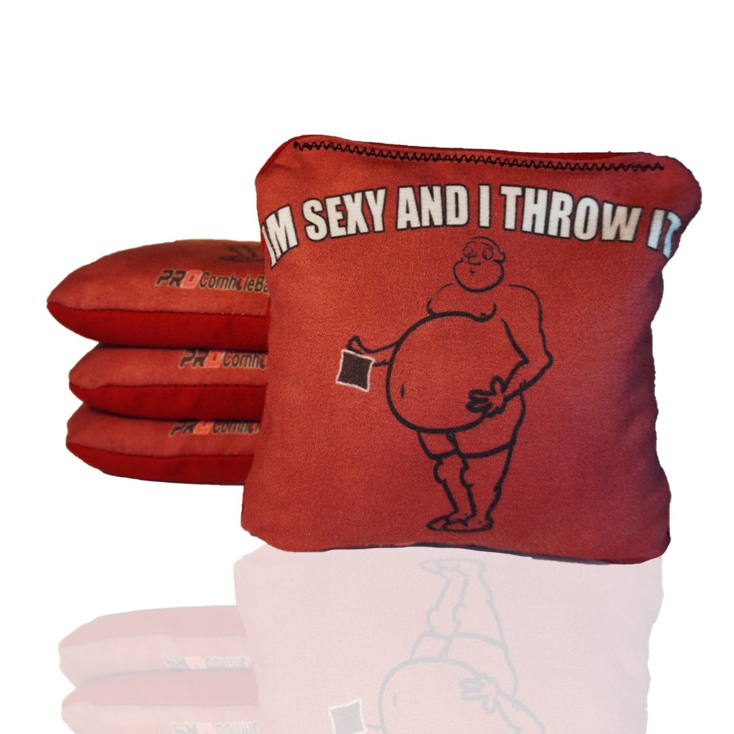 I'm Sexy And I Throw It Stick & Slide Cornhole Bags