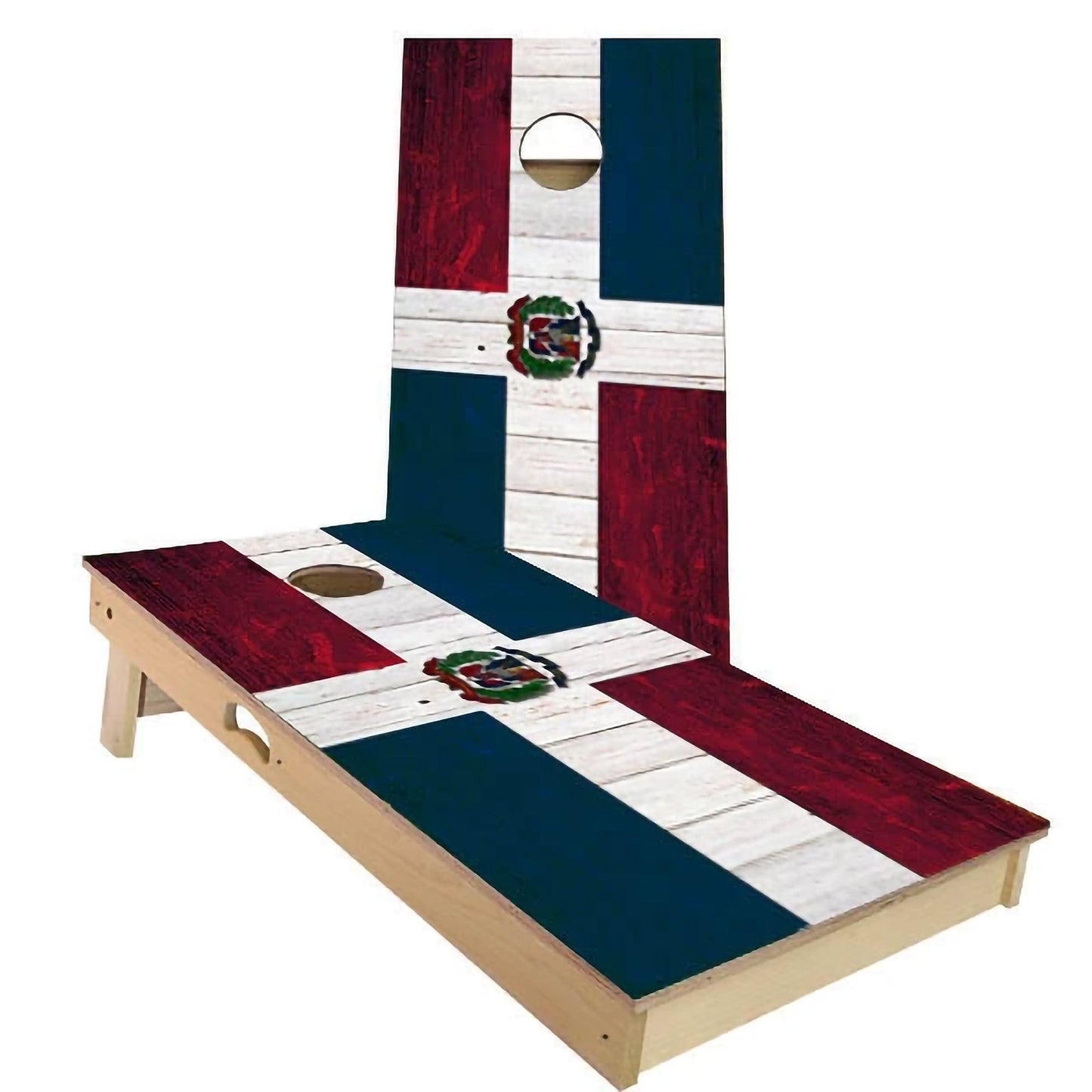 Dominican Republic Flag Cornhole Boards