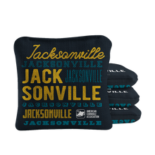 Gameday Jacksonville Football Synergy Pro Black Cornhole Bags
