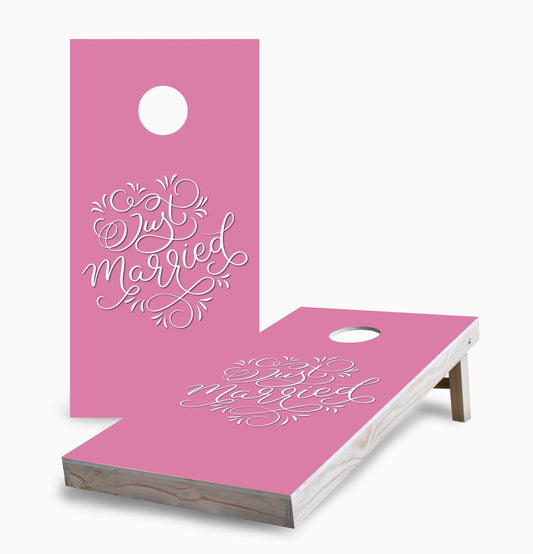 Just Married Wedding Cornhole Boards