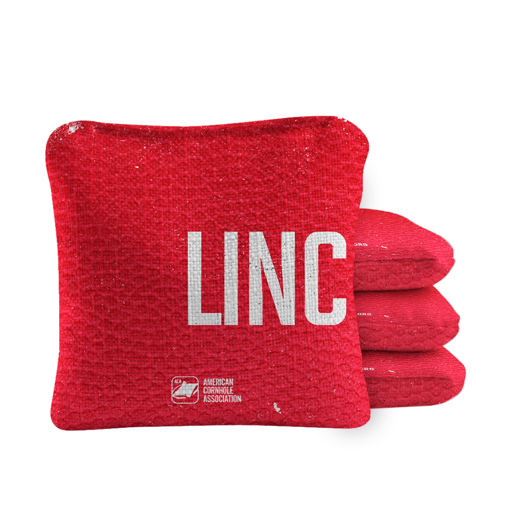 Gameday Lincoln Synergy Pro Red Cornhole Bags