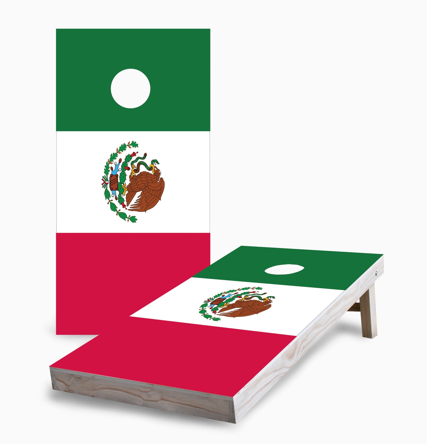 Mexican Flag Cornhole Boards