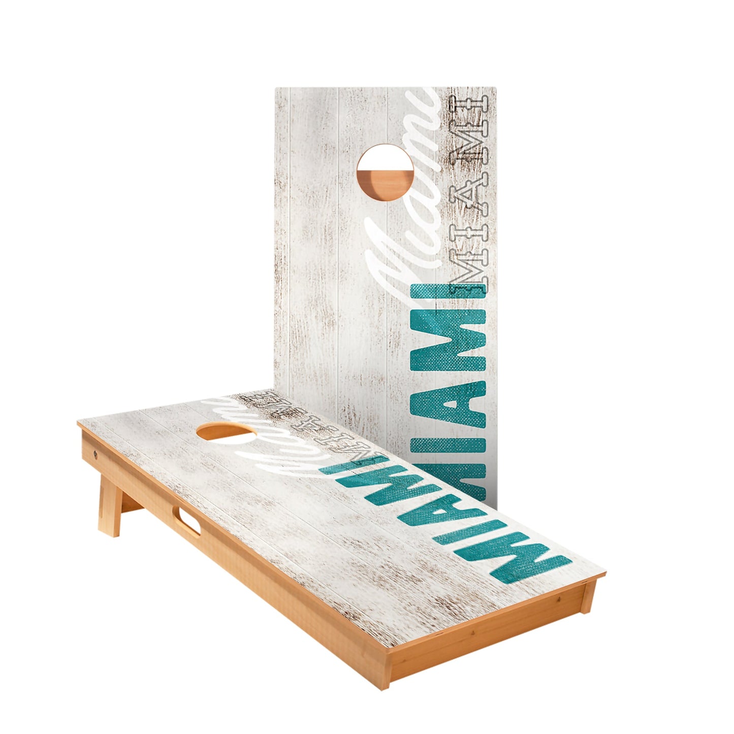 Miami Vintage Gameday Cornhole Boards