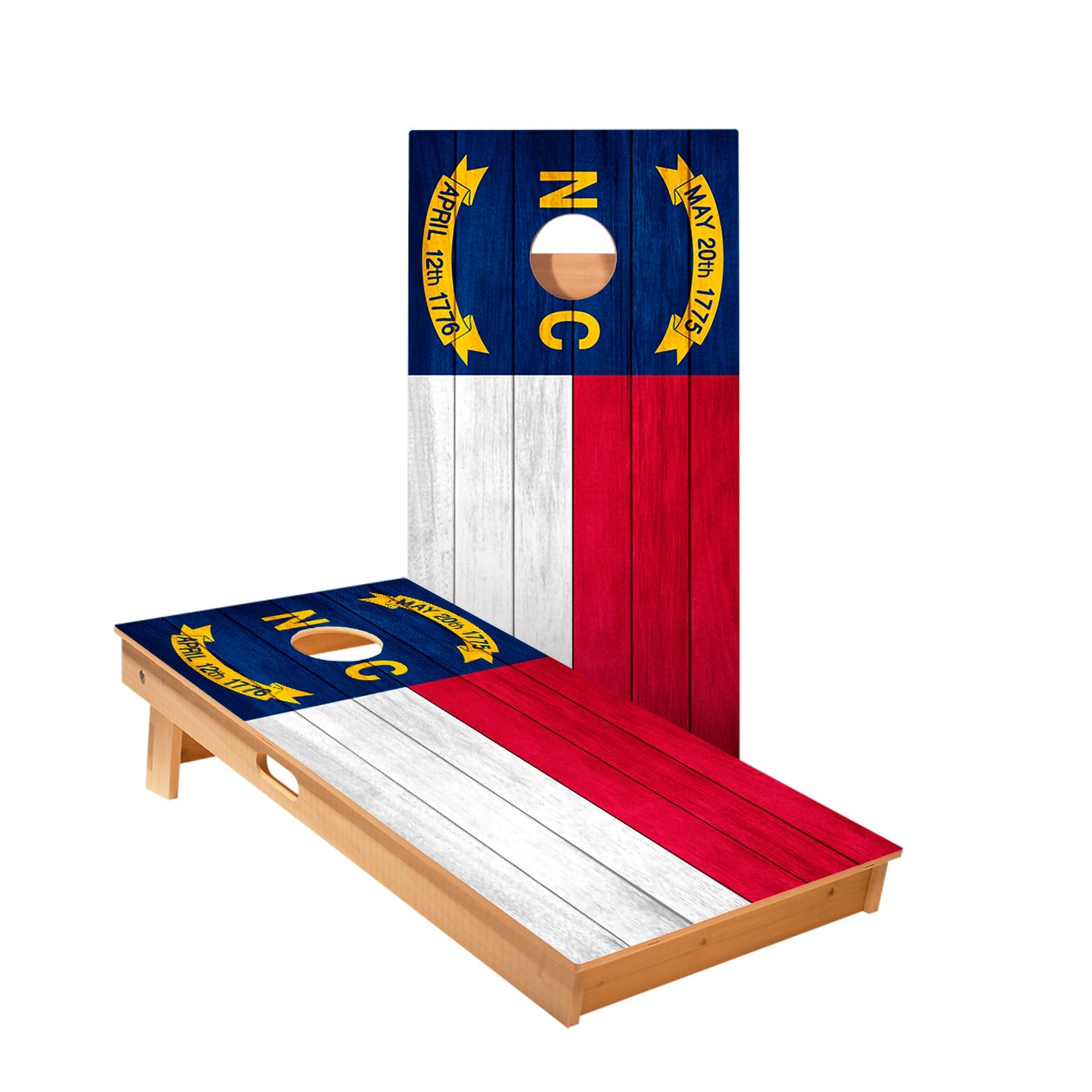 North Carolina Flag Cornhole Boards