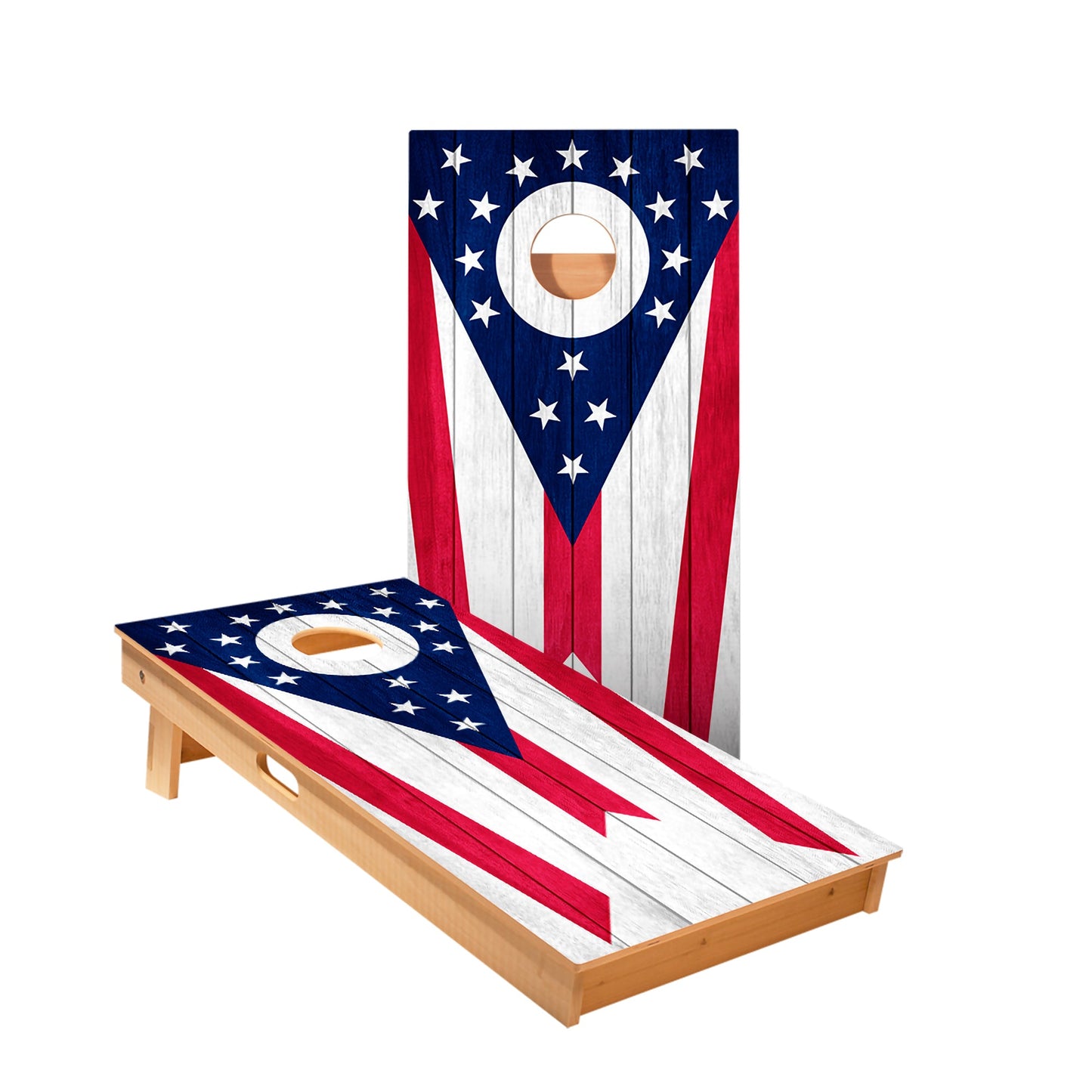 Ohio Flag Cornhole Boards