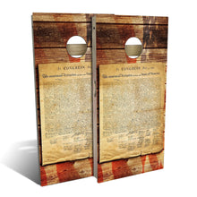 American Flag Declaration Weatherproof Cornhole Boards
