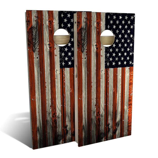 Idaho state flag worn / distressed custom cornhole bags set of 8 - made in the usa! corn or all weather store plastic resin filled