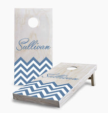 Personalized Chevron Cornhole Boards
