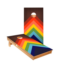 Rainbow-Chevrons Cornhole Boards
