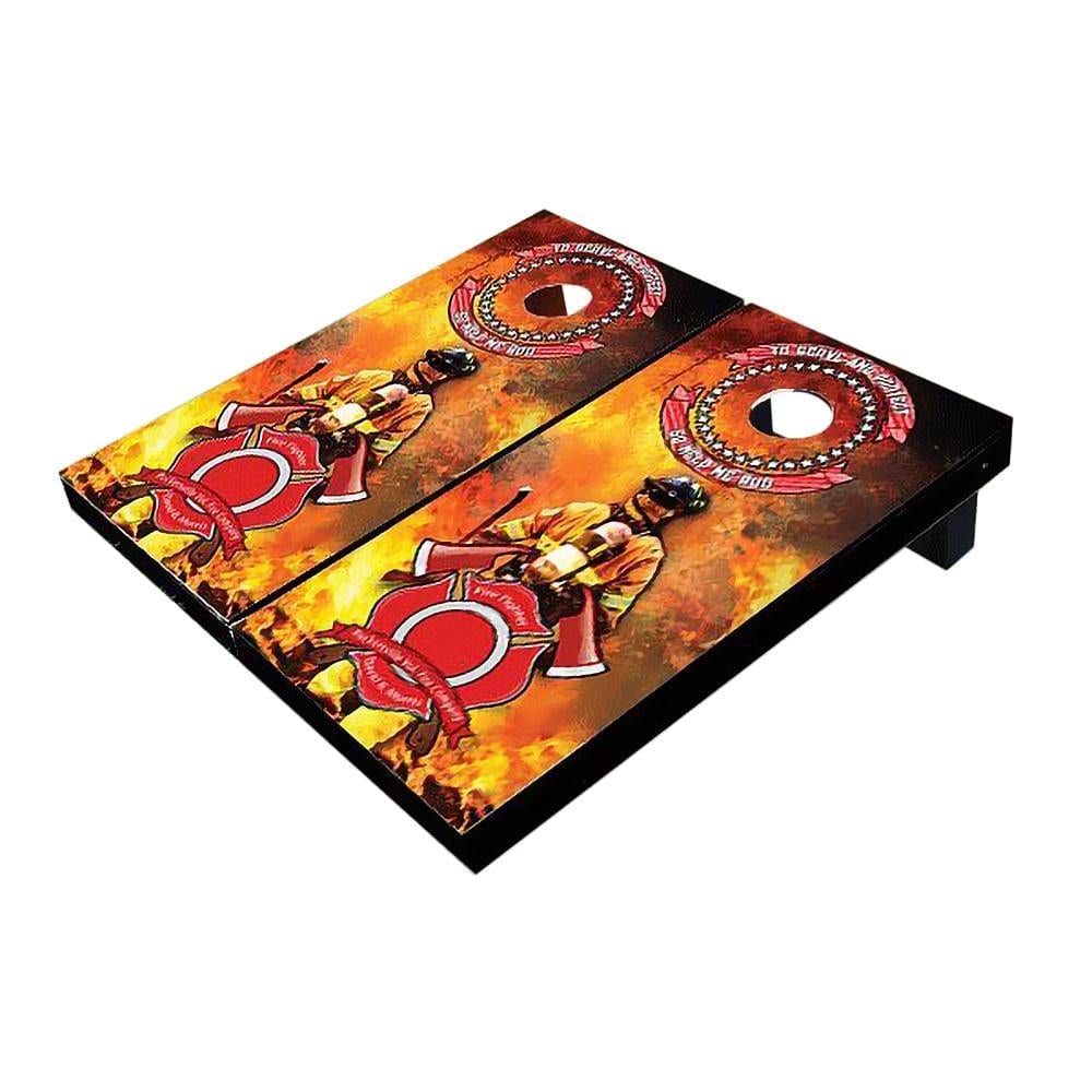 Fire Fighter Maltese Cross All-Weather Cornhole Boards