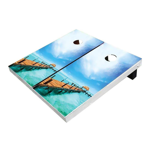 Fishing Dock Paradise All-Weather Cornhole Boards