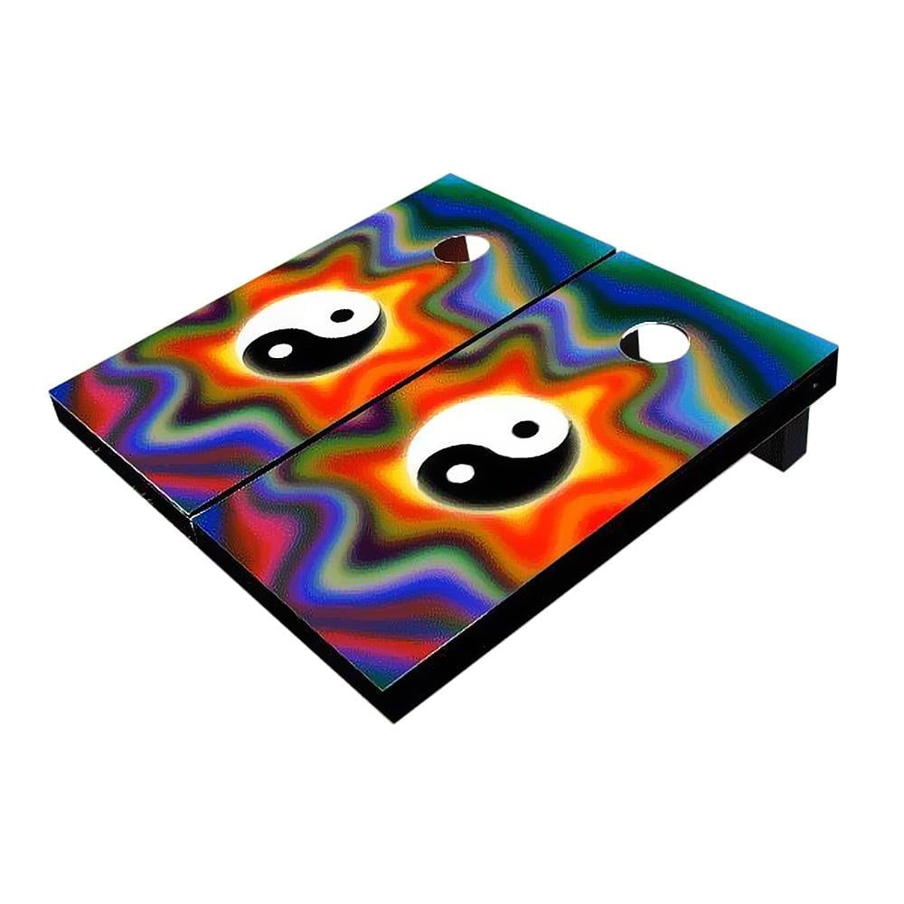 Groovy Ying Yang All-Weather Cornhole Boards