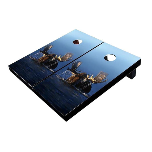 Moose In Lake All-Weather Cornhole Boards