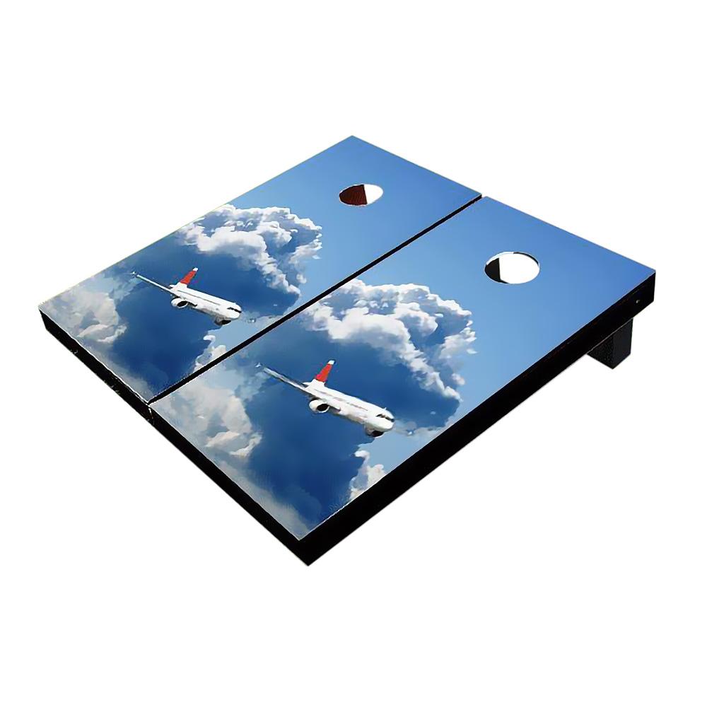 Plane In Cloud #2 All-Weather Cornhole Boards