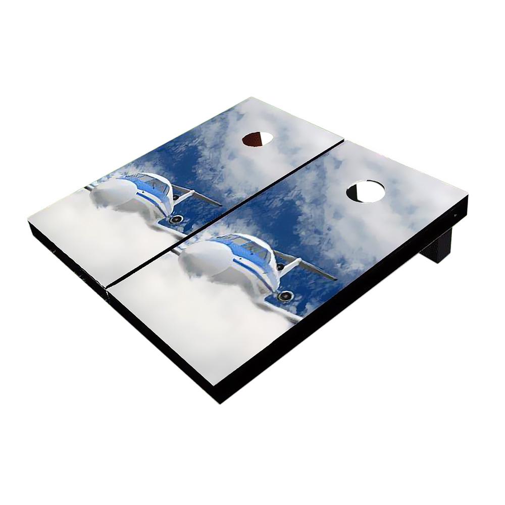 Plane In Cloud Cornhole Boards