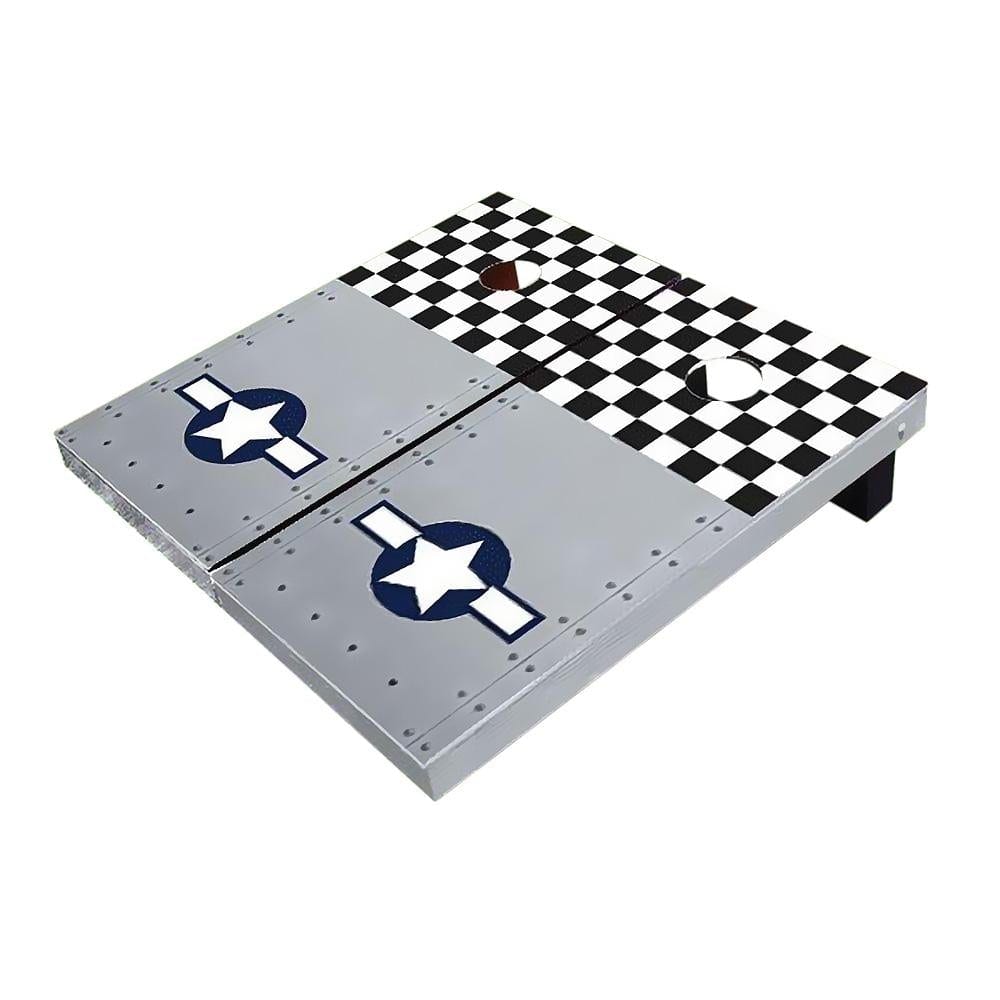 Rivet Mustang Plane Cornhole Boards