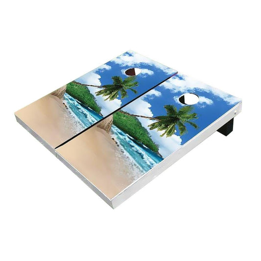 Tropical Beach All-Weather Cornhole Boards