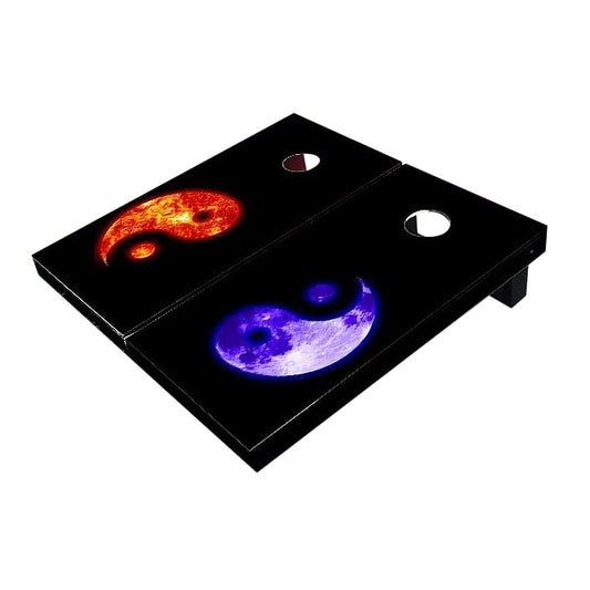 Ying Yang Sun and Moon All-Weather Cornhole Boards