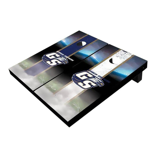 Georgia Southern Field Alternating Cornhole Boards