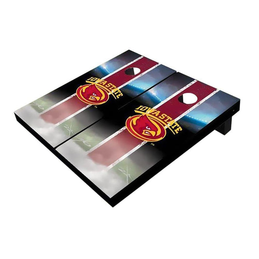 Iowa State Cyclone Field Red Cornhole Boards