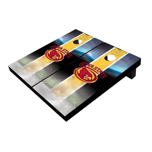 Iowa State Cyclone Field Yellow Cornhole Boards