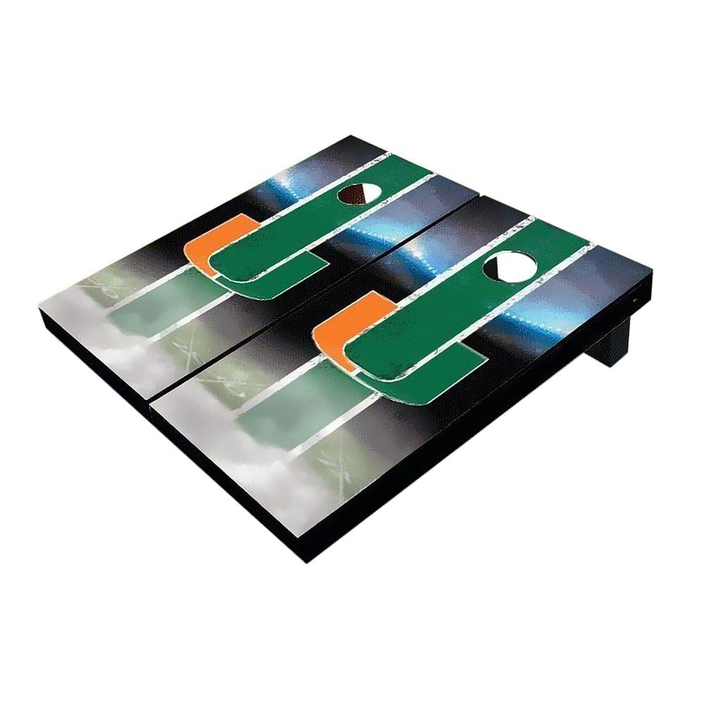 Miami Field Green Cornhole Boards