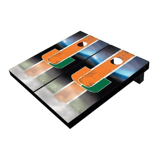 Miami Field Orange Cornhole Boards