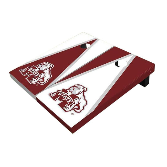 Mississippi State Bulldog Triangle Cornhole Boards