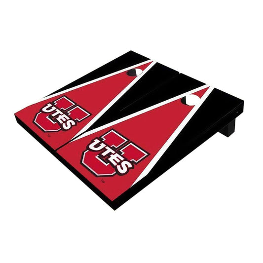 Utah Utes Red And Black Triangle All-Weather Cornhole Boards