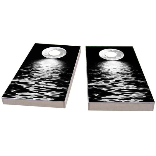 Full Moon Over the Water All-Weather Cornhole